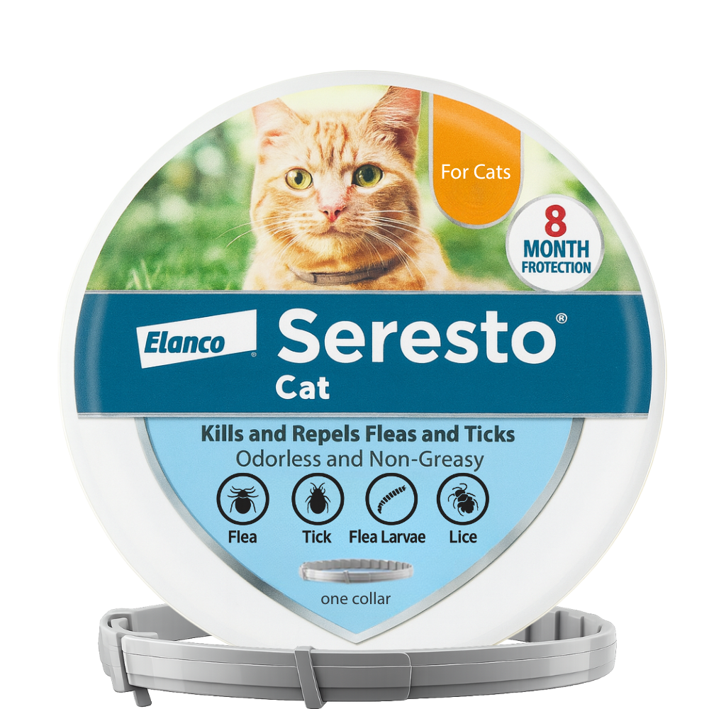 Seresto Advanced Flea & Tick Collar for Cats: 8-Month Continuous Protection
