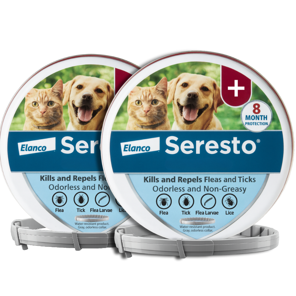 Seresto Flea Tick Collar: 8-Month Protection for Dogs Cats BOGO